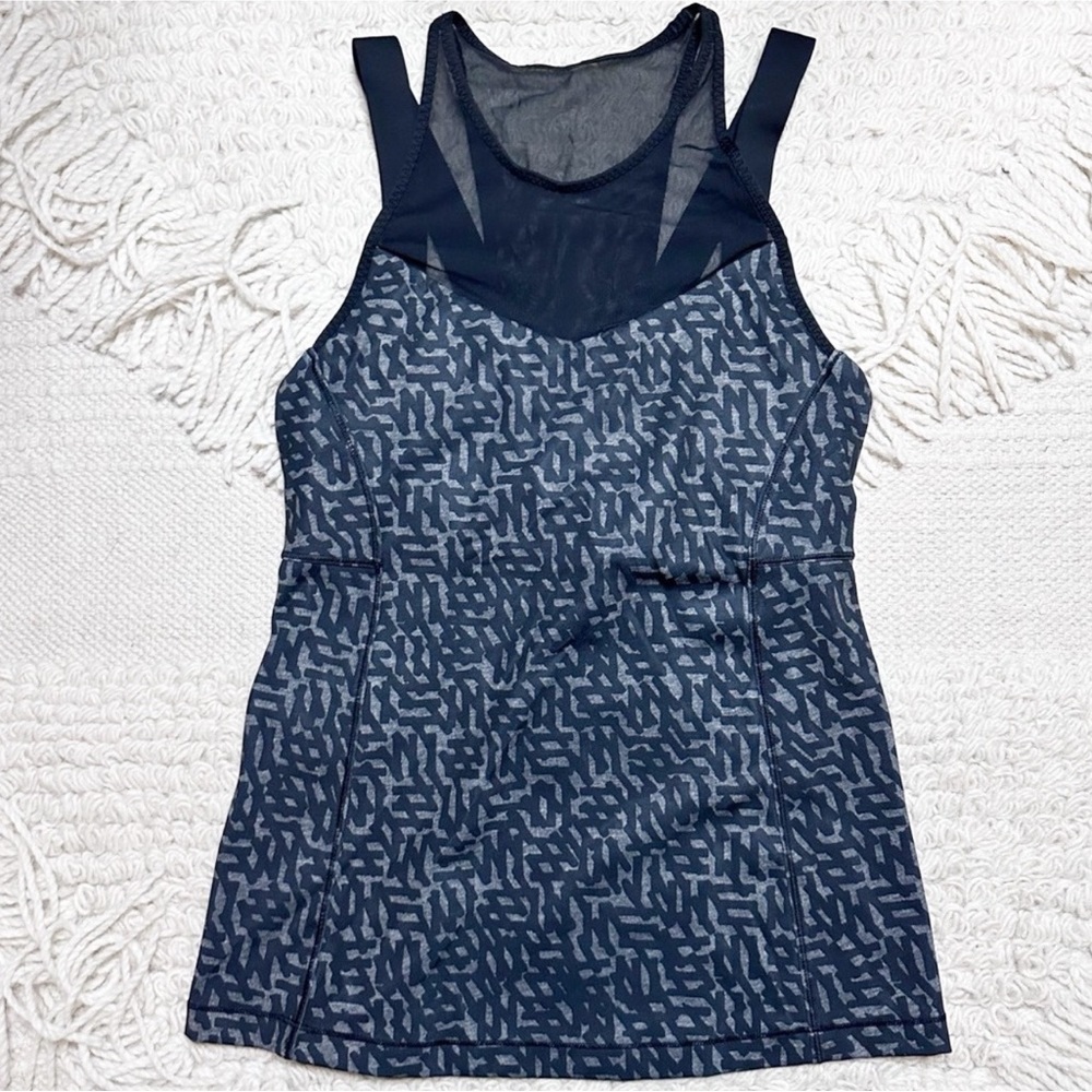 Lululemon Black / Gray Net Pop Mesh Running In Th… - image 1